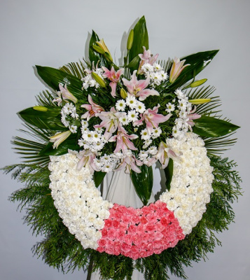 Corona especial blanca y rosa ref. 821